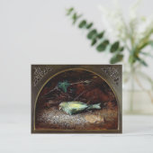  Victoriaans Dead Bird Briefkaart (Staand voorkant)