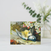  Victoriaans Dead Bird Briefkaart (Staand voorkant)