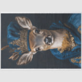 Victoriaans Deer Portrait Decoupage Tissuepapier (Voorkant)