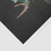 Victoriaans Deer Portrait Decoupage Tissuepapier (Detail)