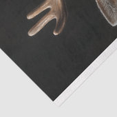 Victoriaans Deer Portrait Decoupage Tissuepapier (Detail)