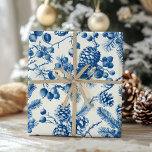 Victoriaans dennenappels en takken Toile Christmas Cadeaupapier<br><div class="desc">Wikkel uw geschenken met tijdloze charme met behulp van deze Victoriaans dennenappels en takken Toile Christmas Wrapping Paper. Met ingewikkelde design van dennenappels en takken geïnspireerd op de klassieke Victoriaans stijl, voegt dit elegante inpakpapier een nostalgische en natuurlijke touch toe aan uw vakantie-cadeaus. Perfect voor degenen die esthetiek en traditionele...</div>