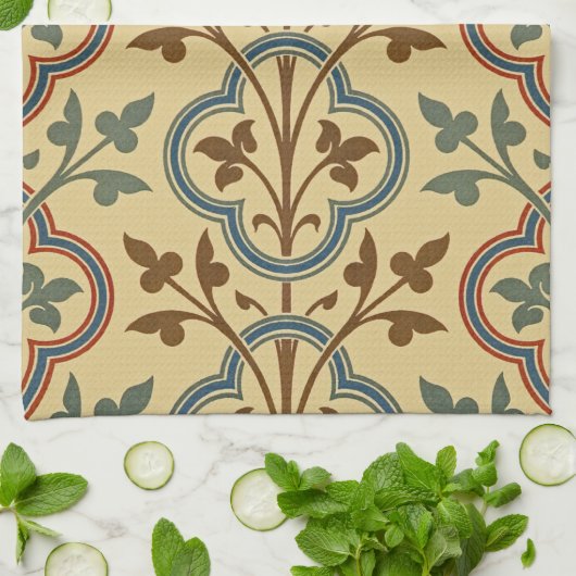 Victoriaans design #8 @ Susiejayne Kitchen Towel Theedoek (Gevouwen)