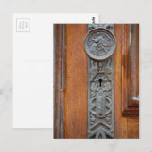 Victoriaans deurknop en sleutelgat briefkaart (Voorkant / Achterkant)