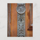 Victoriaans deurknop en sleutelgat briefkaart (Voorkant)