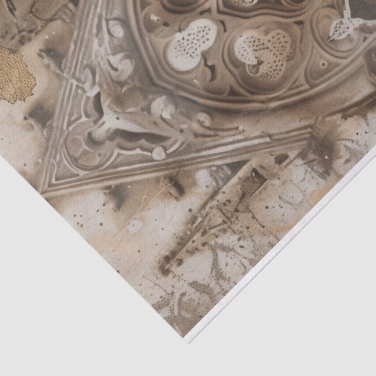  Victoriaans deuropening Decoupage Tissuepapier (Detail)