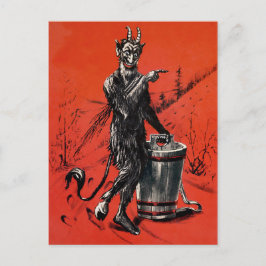  Victoriaans Devil Krampus Briefkaart