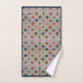 Victoriaans Diamond Quilt-stijl patroon Bad Handdoek (Handdoek)