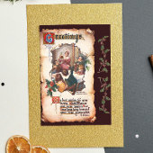 Victoriaans Dickens Christmas Carol Groet Feestdagenkaart