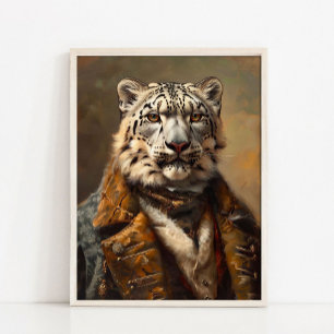 Victoriaans dierenportret, geklede dierprint, poster