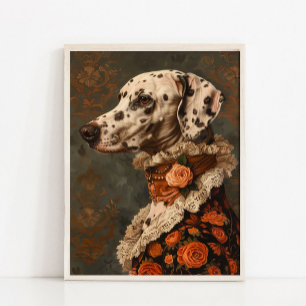 Victoriaans dierenportret, geklede hondenprints, d poster