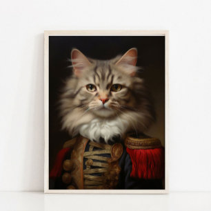 Victoriaans Dierenportret, Koninklijke Kat Poster, Poster