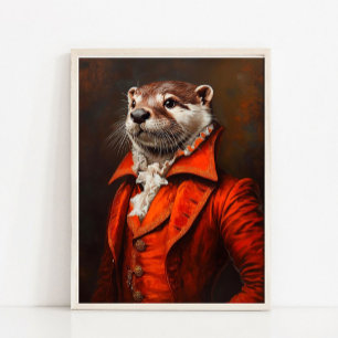 Victoriaans dierenportret, vintage dierenprint,  poster