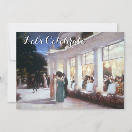  Victoriaans Dinner Party Kaart (Voorkant)