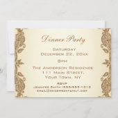  Victoriaans Dinner Party Kaart (Achterkant)