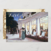  Victoriaans Dinner Party Kaart (Voorkant / Achterkant)