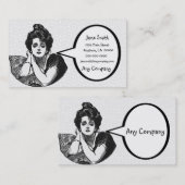 Victoriaans Diva Visitekaartje (Voorkant / Achterkant)