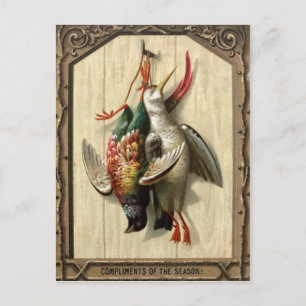 Victoriaans dode kerst briefkaart