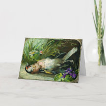 Victoriaans dode kerstkaart