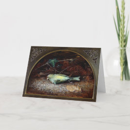 Victoriaans dode kerstkaart feestdagen kaart