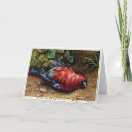 Victoriaans dode kerstkaart feestdagen kaart