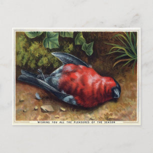 Victoriaans Dodelijke Kerstmis Briefkaart