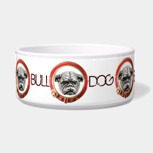 VICTORIAANS DOG PORTRAITS English Bulldog Voerbakje