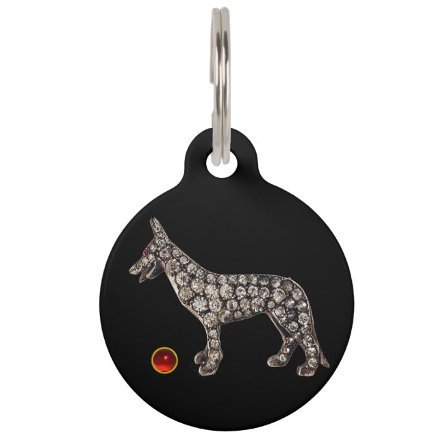 VICTORIAANS DOG PORTRAITS German Shepherd Huisdierpenning (Voorkant)