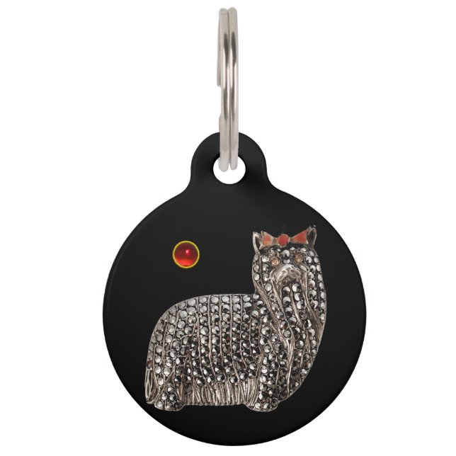 VICTORIAANS DOG PORTRAITS Yorkshire Terrier Huisdierpenning (Voorkant)