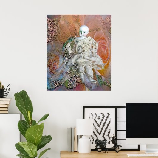 Victoriaans Doll Print (Thuiskantoor)