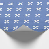 Victoriaans Donau Fleur de Lys Cadeaupapier (Hoek)