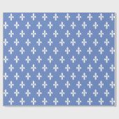 Victoriaans Donau Fleur de Lys Cadeaupapier (Vlak)
