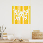Victoriaans Donau-stroop met vlinder Poster (Keuken)