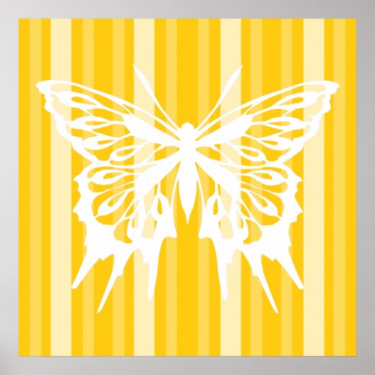 Victoriaans Donau-stroop met vlinder Poster (Voorkant)