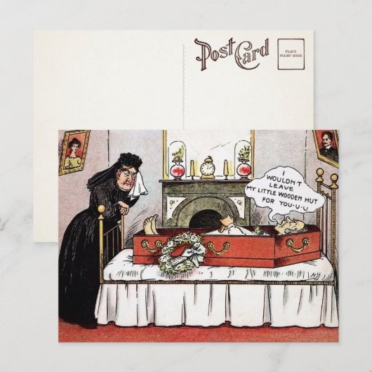 Victoriaans Dood Dark Humor Briefkaart (Voorkant / Achterkant)