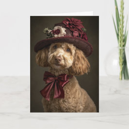 Victoriaans Doodle Christmas Feestdagen Kaart