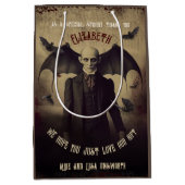 Victoriaans Dracula Gothic Halloween Medium Cadeauzakje (Voorkant)