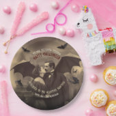 Victoriaans  Dracula Gotisch Halloween Buffet Papieren Bordje (Feest)