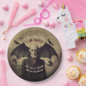 Victoriaans Dracula Gotische Horror Party Papieren Bordje (Feest)