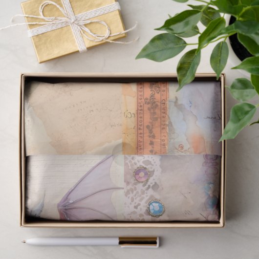 Victoriaans Dragon Series Design 10 Tissuepapier (Geschenk)