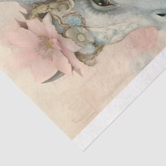 Victoriaans Dragon Series Design 12 Tissuepapier (Detail)