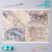 Victoriaans Dragon Series Design 13 Tissuepapier (Craft)