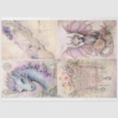 Victoriaans Dragon Series Design 13 Tissuepapier (Voorkant)