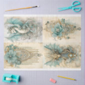 Victoriaans Dragon Series Design 1 Tissuepapier (Craft)