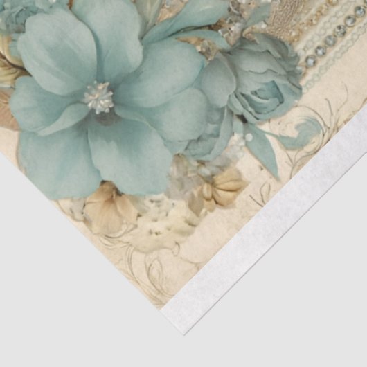 Victoriaans Dragon Series Design 1 Tissuepapier (Detail)