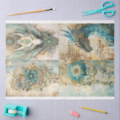 Victoriaans Dragon Series Design 2 Tissuepapier (Craft)