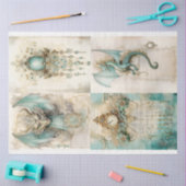 Victoriaans Dragon Series Design 4 Tissuepapier (Craft)