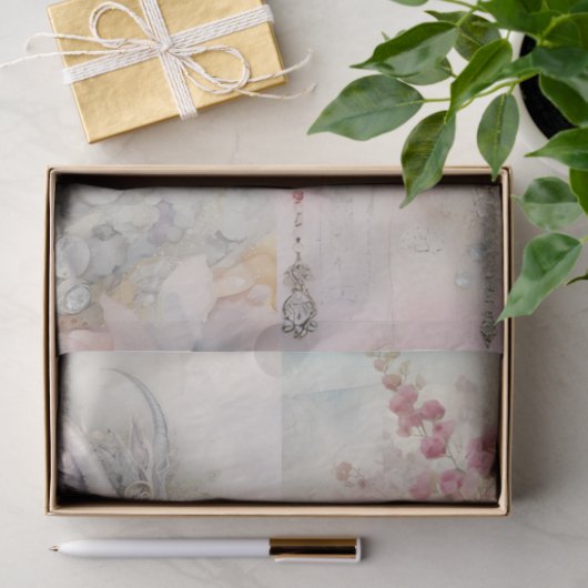 Victoriaans Dragon Series Design 9 Tissuepapier (Geschenk)