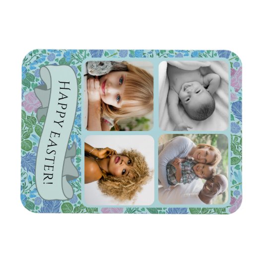 Victoriaans dragonflies Garden Muted Photo Easter Magneet (Horizontaal)