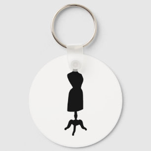 Victoriaans dress-formulier Silhouette Sleutelhanger